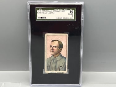 1910 E90-2 American Caramel Sam Leever SGC Poor 1