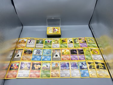 Lot of (140+) 2000 Pokemon Base Set II Trading Cards - Varying Conditions