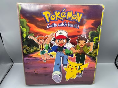 1999 Pokemon Vintage Ash Ketchum Trading Card Binder