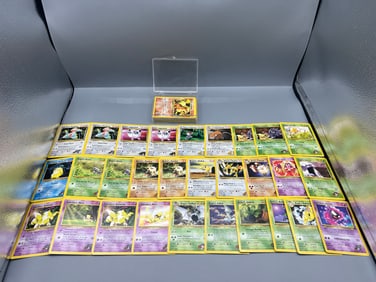 Lot of (75) 2000 Pokemon Gym Challenge Trading Cards - Varying Conditions