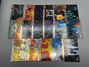 Lot of (17) 1999 Topps Pokemon Movie Animation Edition Foil Cards - Varying Conditions
