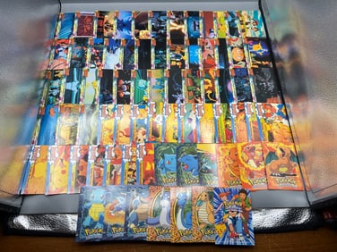 1999 Topps Pokemon Movie Animation Edition Complete 60 Card Set