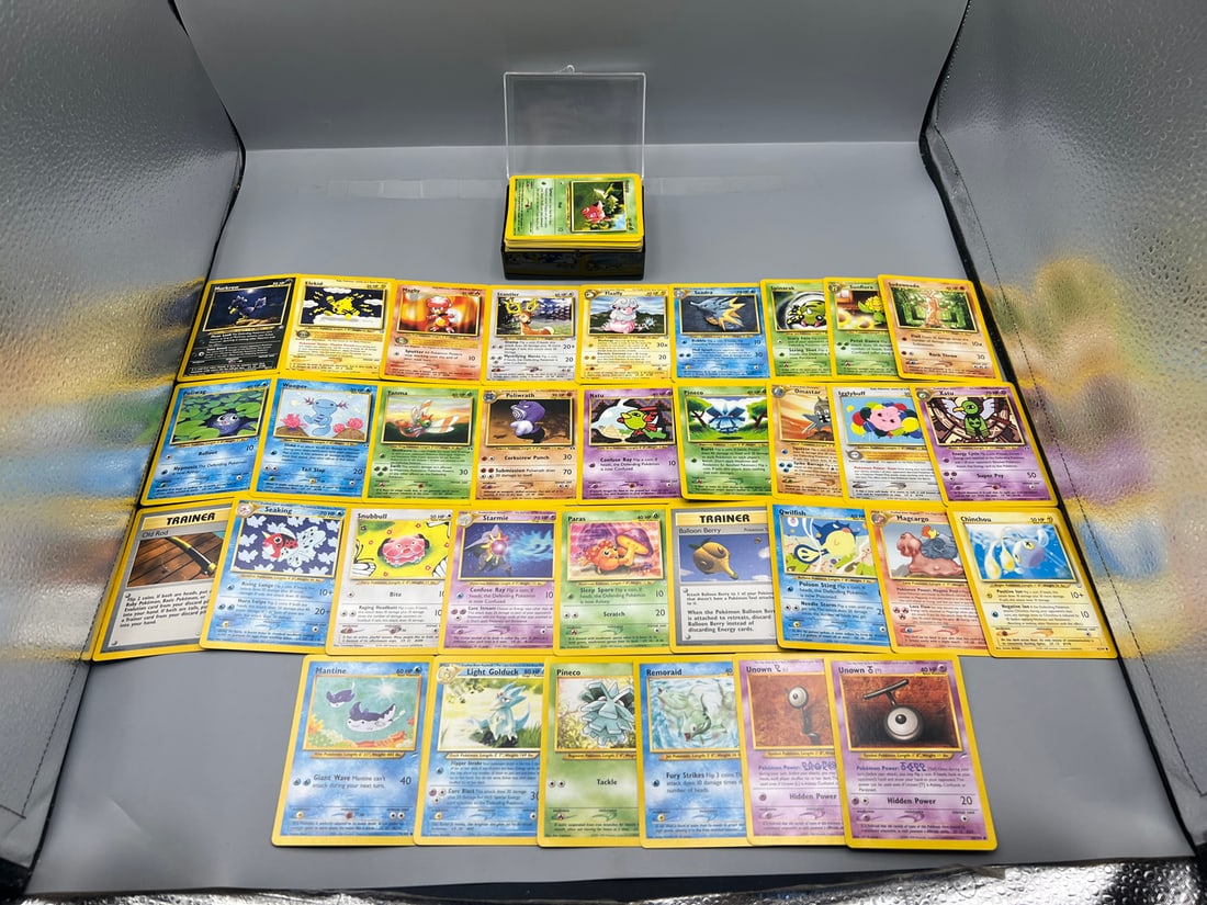 Lot of (135+) Assorted Pokemon Neo Genesis, Neo Discovery, Neo Revelation, & Neo Destiny Trading (1 of 5)