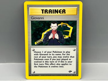 2000 Pokemon Gym Challenge Giovanni Trainer Holo #18/132