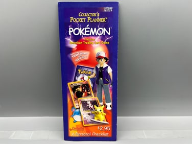 2000 CheckerBee Publishing Pokemon 2nd Edition Collector's Pocket Planner Checklist Guide