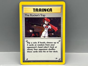 2000 Pokemon Gym Heroes The Rocket's Trap Trainer Holo #19/132