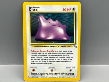 1999 Pokemon Fossil Ditto Holo #3/62