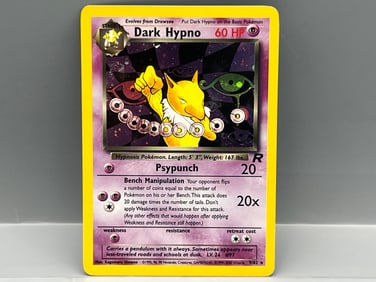 2000 Pokemon Team Rocket Dark Hypno Holo #9/82