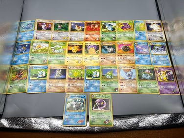 Lot of (29) Vintage Japanese Pokemon Cards From Various Sets - Varying Conditions