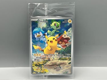 2023 Pokemon Paldea Evolved ETB Pikachu Sealed Black Star Promo #027