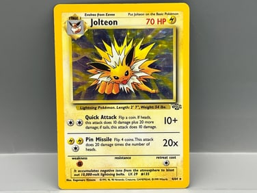 1999 Pokemon Jungle Jolteon Holo #4/64