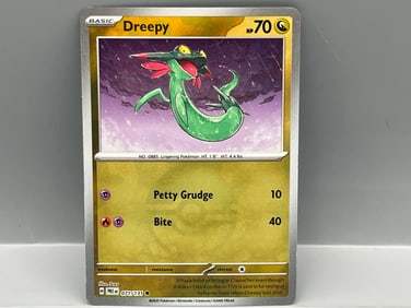 2025 Pokemon Prismatic Evolutions Dreepy Master Ball Reverse Holo #071/131