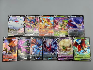 Lot of (11) Modern Pokemon V Ultra Rare Full Art Holo Cards - Varying Conditions