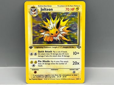 1999 Pokemon Jungle Jolteon Holo #4/64