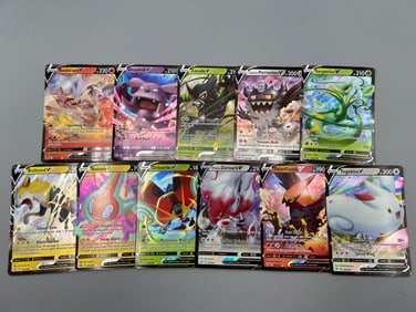 Lot of (11) Modern Pokemon V Ultra Rare Full Art Holo Cards - Varying Conditions