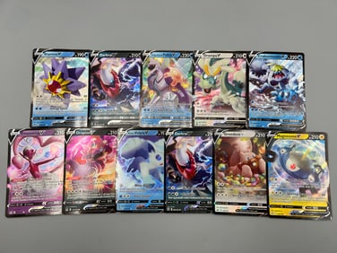 Lot of (11) Modern Pokemon V Ultra Rare Full Art Holo Cards - Varying Conditions
