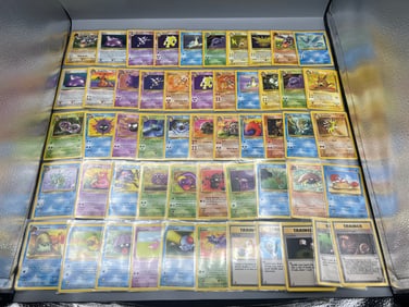 1999 Pokemon Fossil 53 Card Partial Set W/ 8 Holos - 53/62 Cards