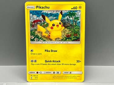 2018 Pokemon McDonald's Collection Pikachu Holo #4/12