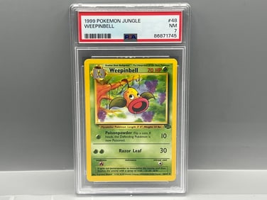1999 Pokemon Jungle Weepinbell #48 PSA NM 7