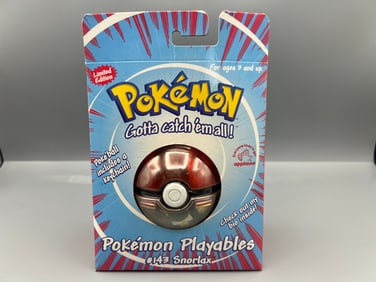 1999 Applause Pokemon Playables Snorlax Plush #143