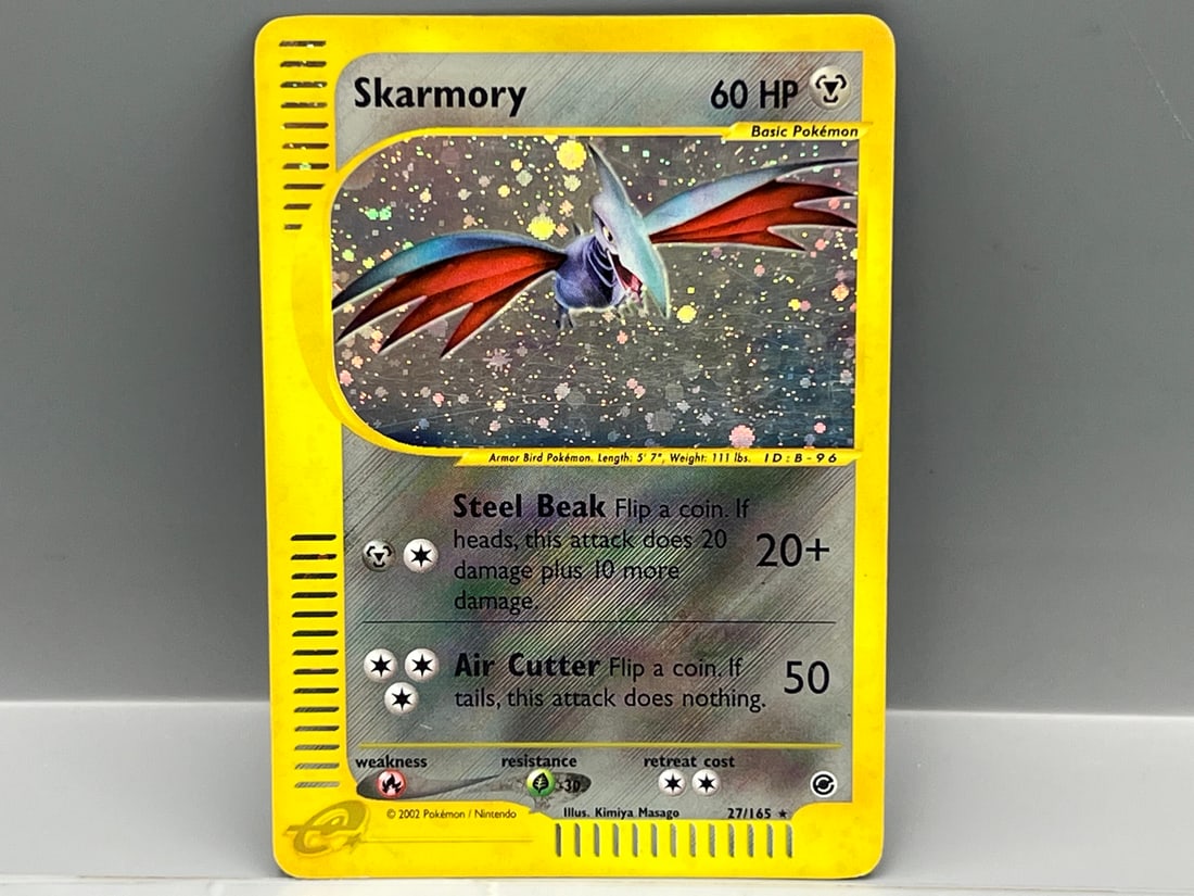 2002 Pokemon Expedition Skarmory Holo #27/165: 2002 Pokemon Expedition Skarmory Holo #27/165