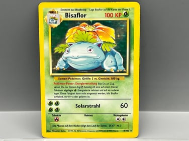 1999 Pokemon Base Set German Venusaur/Bisaflor Holo #15/102