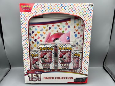 2023 Pokemon TCG Scarlet & Violet 151 Factory Sealed Binder Collection Box