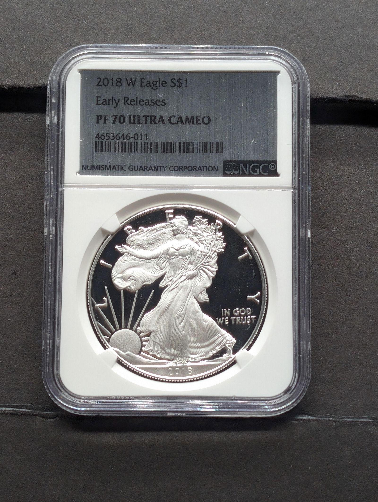 2018-W PROOF American Silver Eagle- NGC PF70 ULTRA CAMEO *Early Release* (1 of 3)