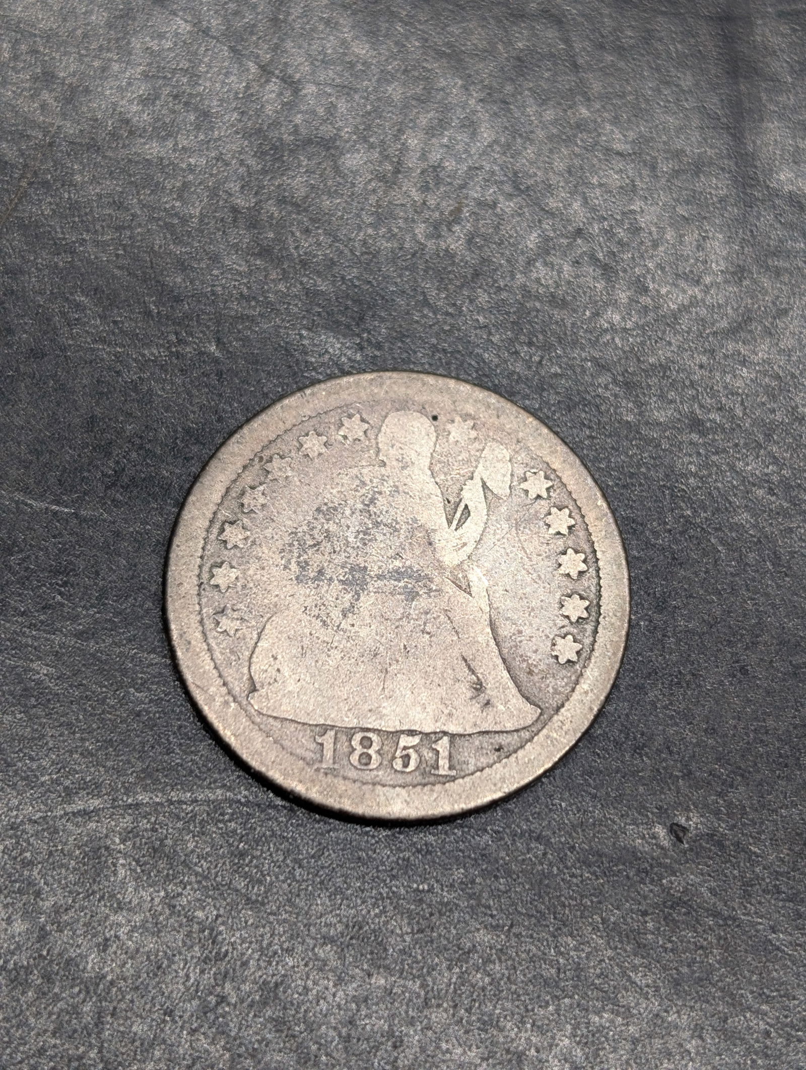 **BETTER DATE - GOOD+** 1851-O w/ Stars Seated Liberty Dime (1 of 2)