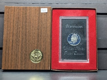 1971-S Brown Eisenhower Silver Dollar 40%