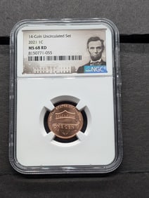 2021 Lincoln Shield Cent - NGC MS68 RD