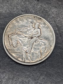 **AU/UNC** 1925 Stone Mountain Silver Half Dollar