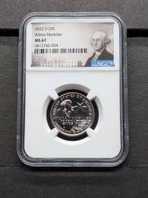 2022-D Wilma Mankiller Quarter - NGC MS67