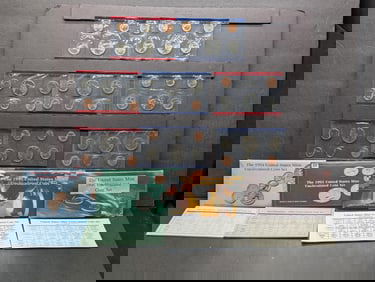 1993 P&D, 1994 P&D, 1995 P&D & 1996 P&D U.S. Mint Sets in OGP