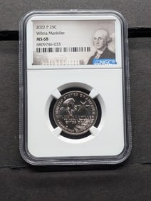 2022-P Wilma Mankiller Quarter - NGC MS68