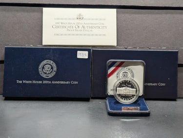 1952-W White House Comm Silver Proof Dollar in OGP