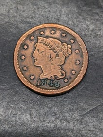 1848 Braided Hair Large Cent