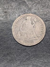 1890 w/ Legend Seated Liberty Dime