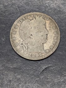 1897-O Better Date Barber Quarter