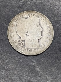 1904-O Barber Quarter  Better Date