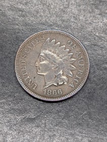 1866 Indian Head Cent **FINE**