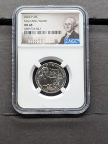 2022-P Nina Otero-Warren Quarter - NGC MS68