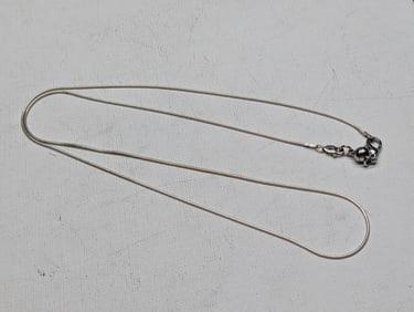 26 inch snake link sterling chain.