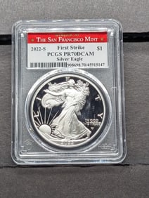 2022-S PROOF American Silver Eagle- PCGS PR70 DCAM *First Strike*