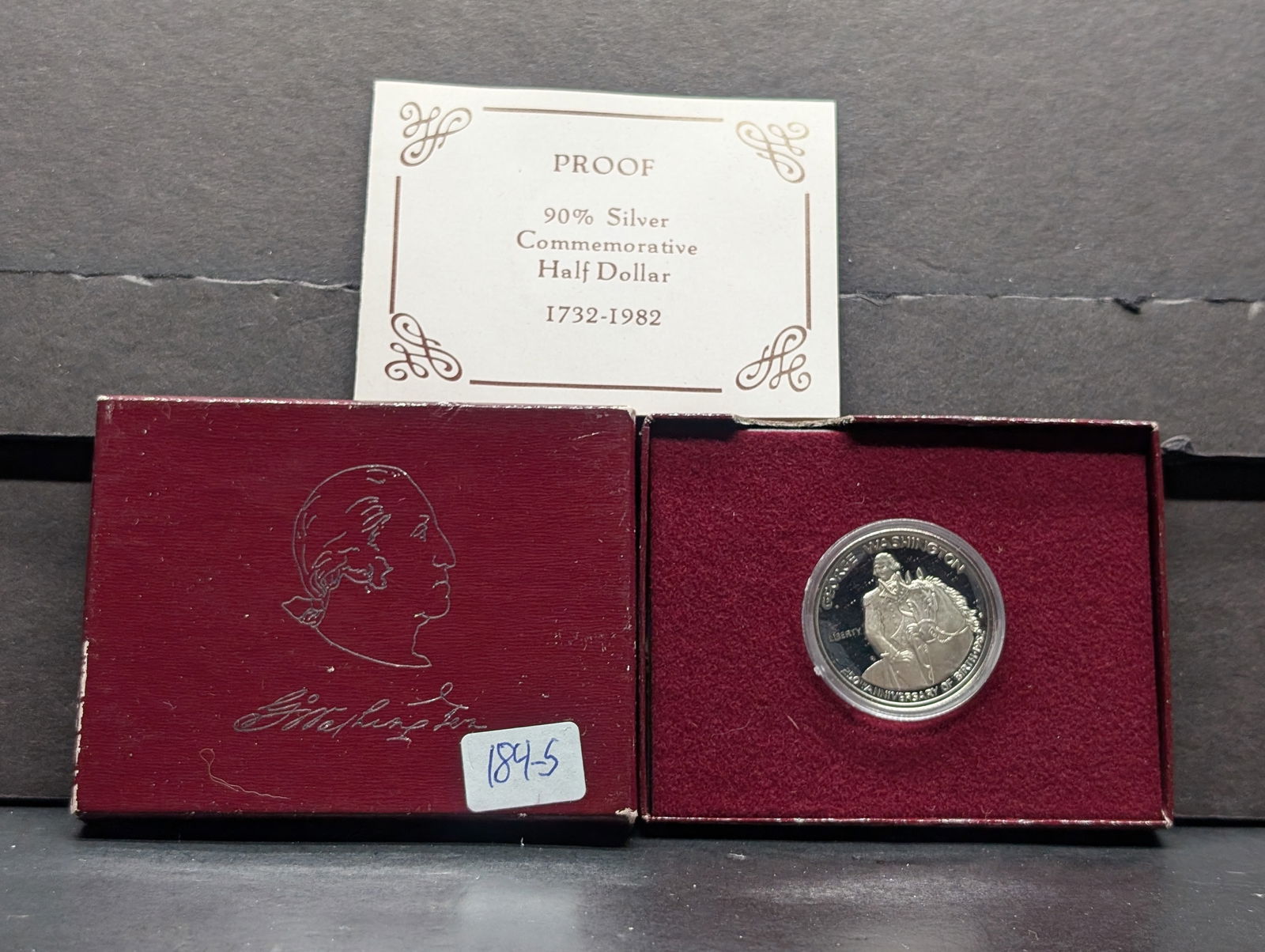 1982-S  Proof Washington Silver Half Dollar in OGB w/ COA (1 of 2)