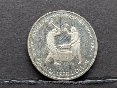 1988  Canada Silver Dollar   50% Silver