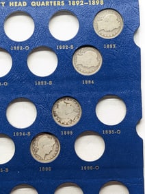 (38) Barber Quarters in Album   No Duplicates