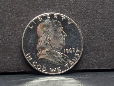 1962 PROOF Franklin Silver Half Dollar