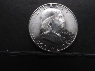 1948-D Franklin Silver Half Dollar