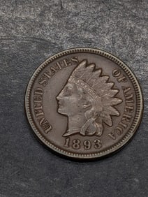 **XF+** 1893 Indian Head Cent
